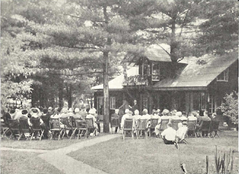 Annual meeting and feast in the Pine Grove, West Englewood, N . J., June, 1925, commemorating the Unity Feast given by ‘Abdu’l-Bahá on June 29, 1912.